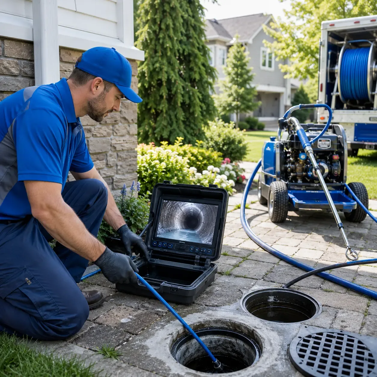 Outdoor drain cleaning professionals serving Santa Fe, MO