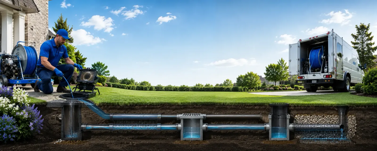 Outdoor drain cleaning information for Santa Fe, MO